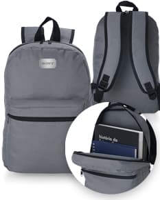 Mochila de 17 litros em couro sintético ideal para viagens e aventuras. Compacta e prática, possui alças confortáveis e design elegante. Leve seus pertences com segurança e estilo. Perfeita para uma escapada casual ou uma viagem de negócios. Aproveite!