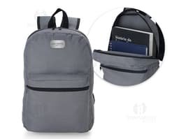 17-liter synthetic leather backpack ideal for travel and adventures. Compact and practical, it has comfortable straps and an