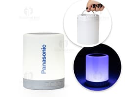 Caixa de som com luminária - Perfeita combinação de tecnologia e design. Ideal para iluminar e animar qualquer ambiente.