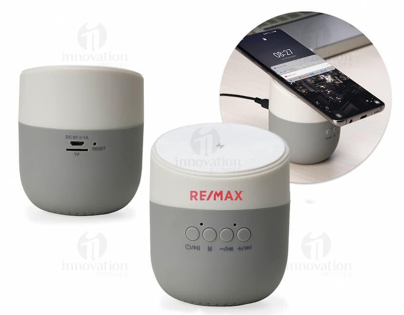 Caixa de som com carregador: A combinação perfeita de tecnologia e praticidade! Tenha a música em alta qualidade em qualquer lugar, com carregamento rápido e sem fios. Ideal para quem busca praticidade e qualidade de som. Aproveite!