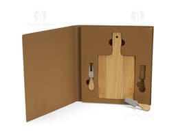 Kit queijo 3 peças em madeira para um corte preciso. Ideal para degustações e eventos especiais. Adicione um toque de