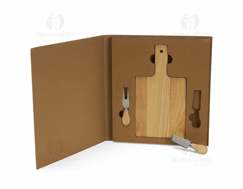 Kit queijo 3 peças em madeira para um corte preciso. Ideal para degustações e eventos especiais. Adicione um toque de elegância ao servir seus queijos favoritos. Acompanha tábua, faca e garfo. Compre já!