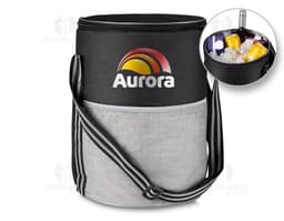 Bolsa Térmica Isolada em Couro para Armazenamento de Equipamentos de Viagem. Ideal para manter suas bebidas geladas por mais