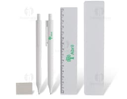 Kit de escritório completo para garantir sua produtividade! Inclui papel, lápis, tesoura e muito mais. Ideal para melhorar