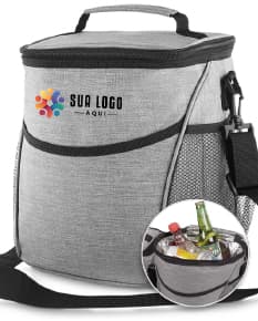 Bolsa térmica elegante e clássica, perfeita para manter seus alimentos frescos durante todo o dia. Feita em couro de alta qualidade, com alça resistente e design retro. Ideal para viagens, compras ou uso diário. Garanta já a sua!