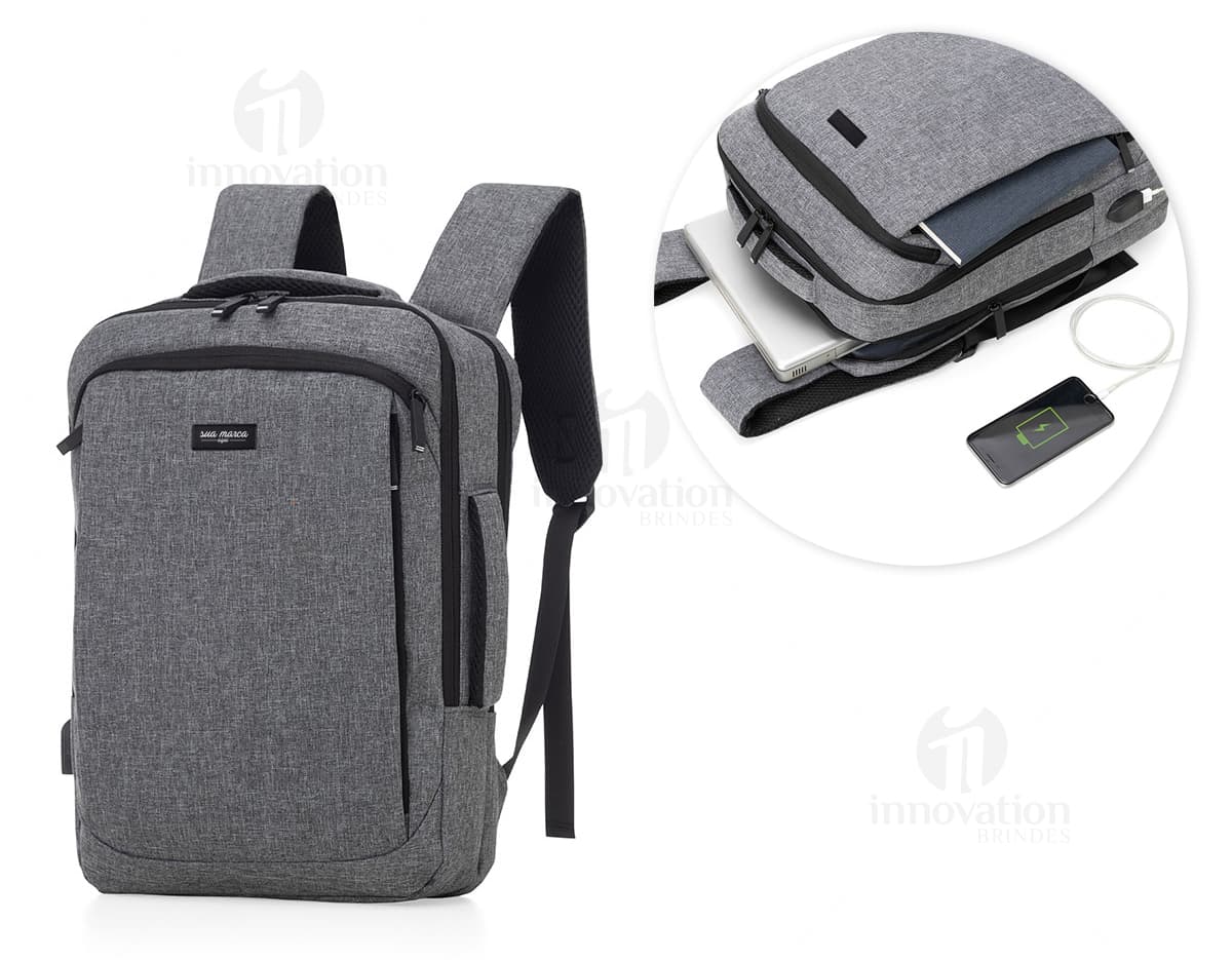 Mochila pasta moderna e prática para negócios e viagens. Feita de couro de alta qualidade, leve e resistente. Ideal para transportar seus equipamentos e acessórios com estilo. Adquira já a sua!