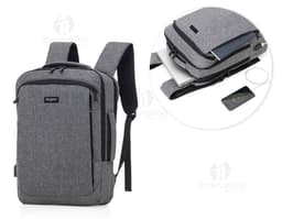 Modern and elegant business backpack. Made of high-quality leather, it is perfect for safely and stylishly transporting your