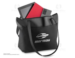 Bolsa elegante e moderna para brindes corporativos. Feita em couro sintético de alta qualidade, esse acessório é perfeito