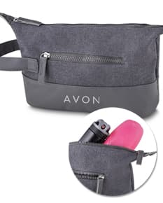 Elegant leather necessaire, perfect for carrying your accessories in a practical and organized way. With a hand strap and zipper closure, it's ideal for everyday use or travel. Get yours now!
