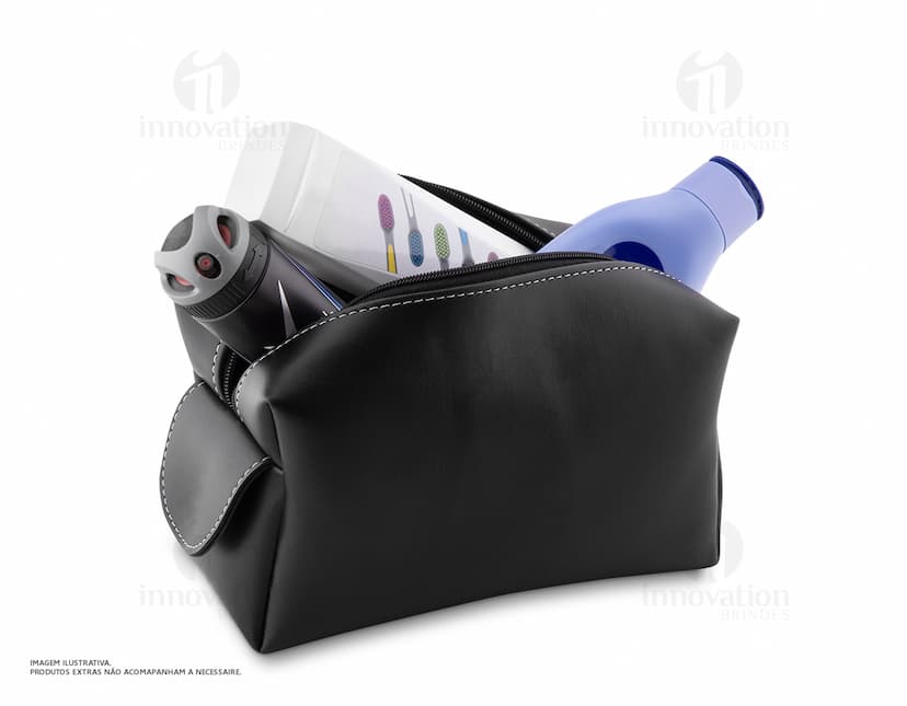 Nécessaire de couro elegante e luxuoso, perfeito para viagens ou uso diário. Ideal para guardar seus objetos de forma organizada e com muito estilo. Acessório de alta qualidade e design, garantindo segurança e praticidade. Adquira já o seu!