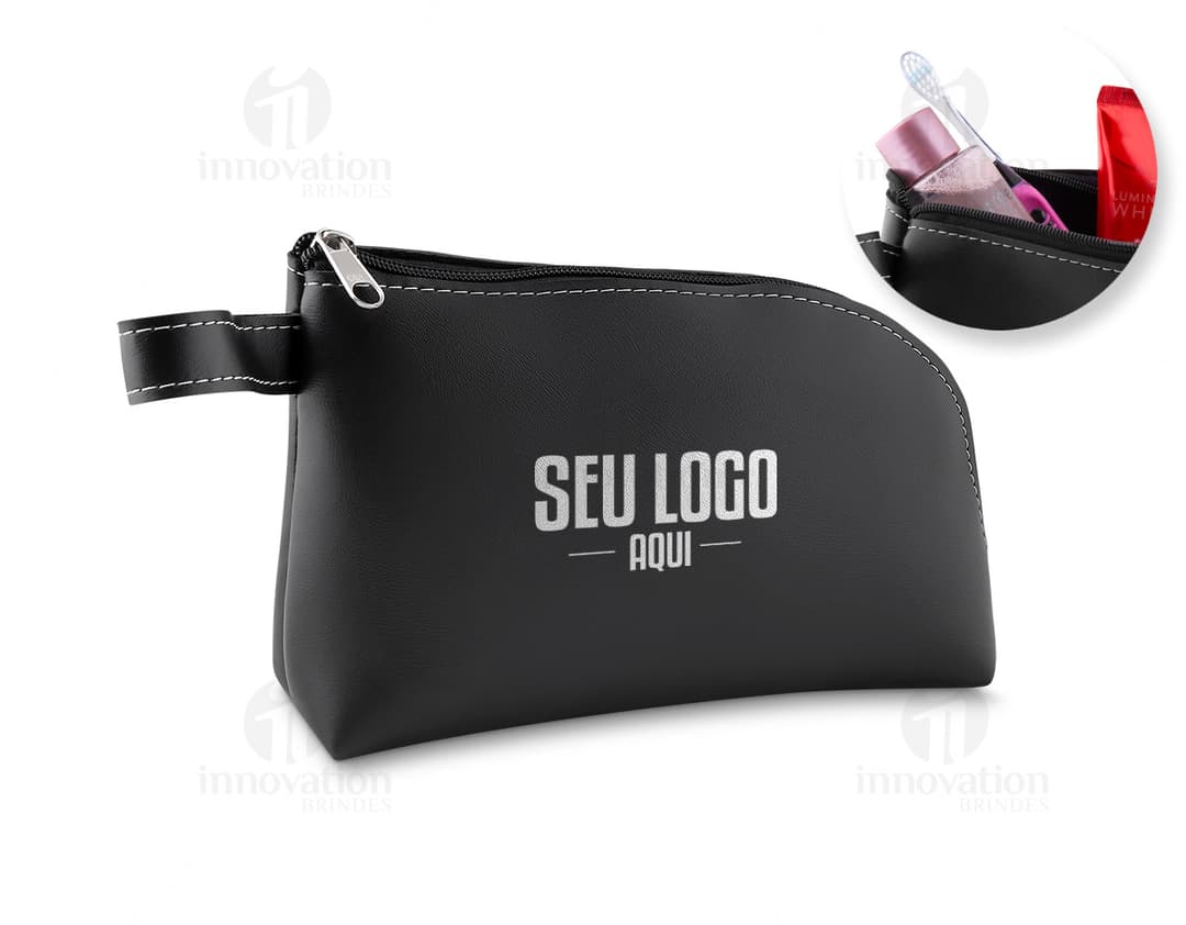 Nécessaire de Couro - Bolsa de Luxo para os seus pertences mais importantes. Ideal para viagens, compras e negócios.