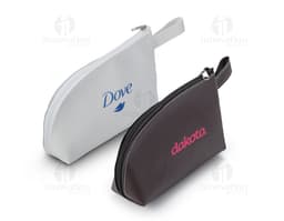 Nécessaire de luxo em couro, perfeita para organizar seus itens de beleza com estilo e elegância. Ideal para viagens ou para