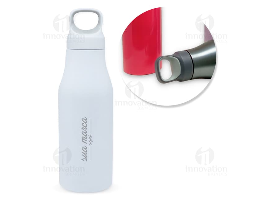 Garrafa inox 650ml - Prática e versátil, perfeita para manter suas bebidas sempre frescas e na temperatura ideal. Feita em aço inoxidável de alta qualidade, possui design moderno e tampa hermética. Ideal para te acompanhar em todos os momentos do dia. Adquira já a sua!