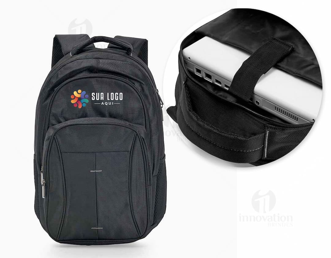 Mochila de couro para notebook, perfeita para quem busca estilo e praticidade. Moderna e clássica ao mesmo tempo, é o acessório ideal para carregar seu equipamento com segurança. Com alças de nylon e alça de mão, é o item perfeito para o mundo moderno.