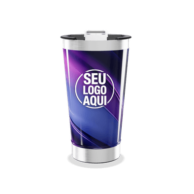 Copo Térmico Roxo Metálico personalizado