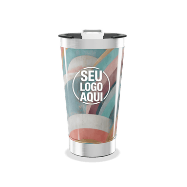 Copo Térmico Estampa Colorida Vintage personalizado
