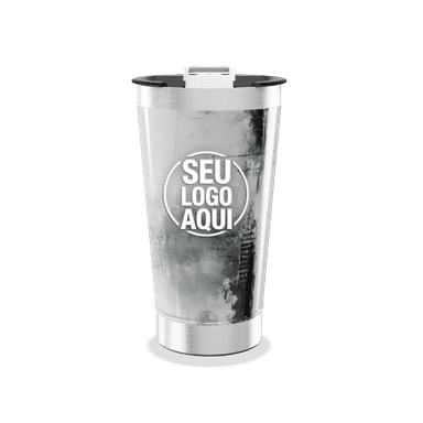 Copo Térmico Estampa Abstrata Inox personalizado