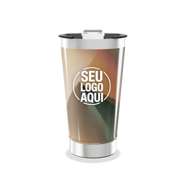 Copo Térmico Estampa Geométrica Colorida personalizado