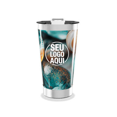 Copo Térmico Estampa Pedras Coloridas personalizado