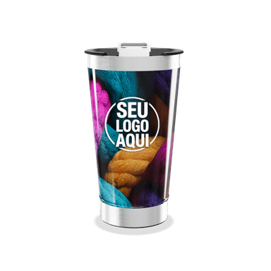 Copo Térmico Estampa Colorida personalizado
