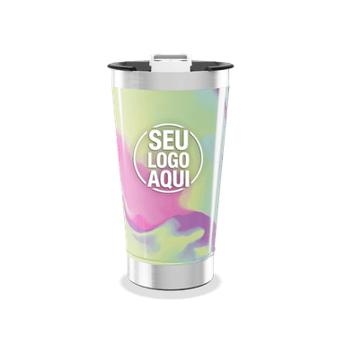 Copo Térmico Estampa Multicolorida personalizado