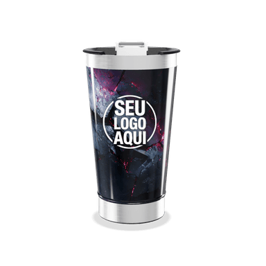 Copo Térmico Estampa Geométrica Colorida personalizado