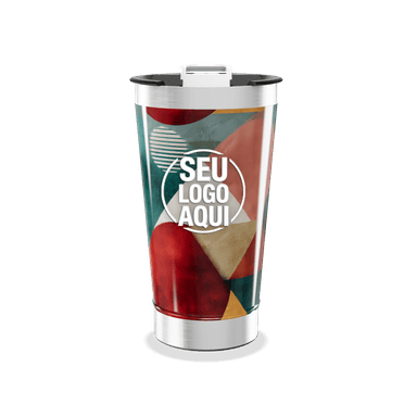 Copo Térmico Design Geométrico Colorido personalizado