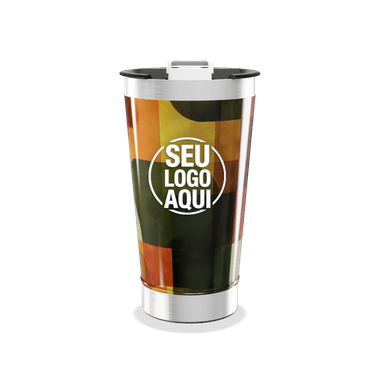 Copo Térmico Estampa Geométrica Colorida personalizado
