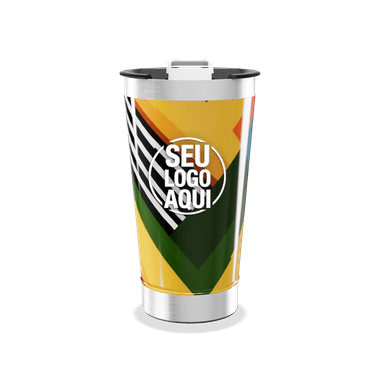 Copo Térmico Estampa Colorida Geométrica personalizado