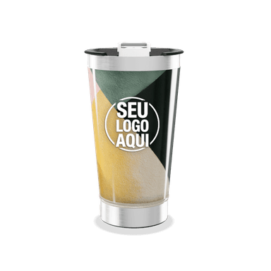 Copo Térmico Estampa Geométrica Colorida personalizado