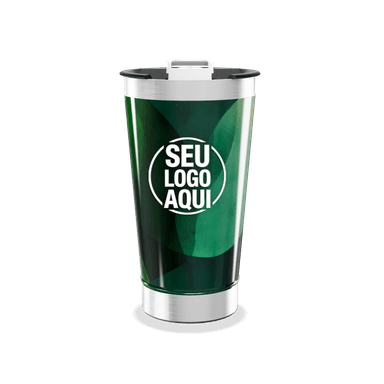 Copo Térmico Verde Inox personalizado