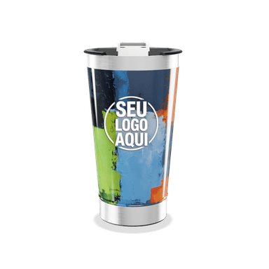Copo Térmico Estampa Colorida Abstrata personalizado