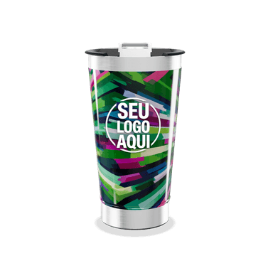 Copo Térmico Estampa Colorida personalizado