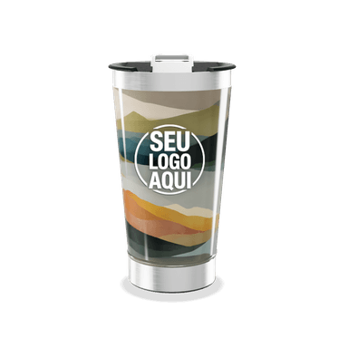 Copo Térmico Paisagem Colorida Inox personalizado