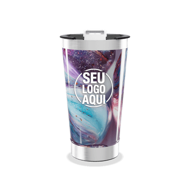 Copo Térmico Galáxia Aço Inox personalizado