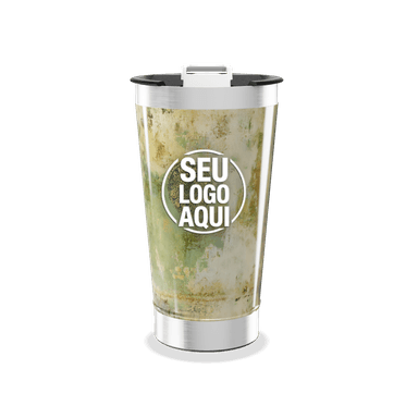 Copo Térmico Estampa Mandala Verde personalizado
