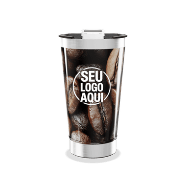 Copo Térmico Estampa Grãos De Café personalizado