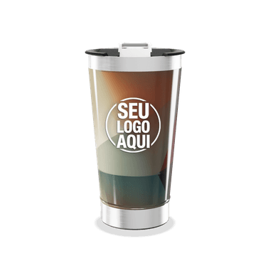 Copo Térmico Estampa Geométrica Colorida personalizado