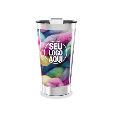 Copo Térmico Estampa Colorida personalizado