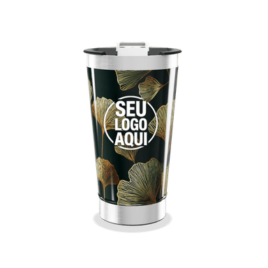 Copo Térmico Folhas Douradas personalizado