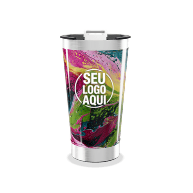 Copo Térmico Colorido Aço Inox personalizado