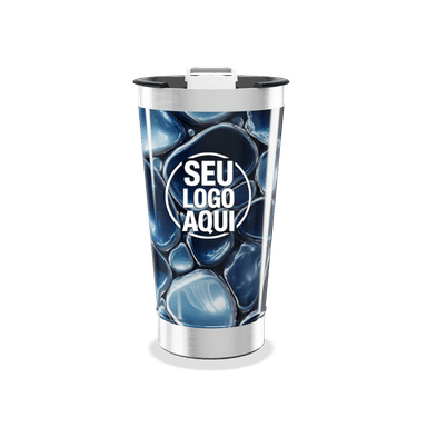 Copo Térmico Fundo Do Mar Azul personalizado