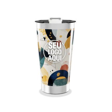 Copo Térmico Design Abstrato Colorido personalizado