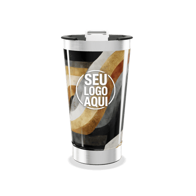 Copo Térmico Estampa Retro Colorido personalizado
