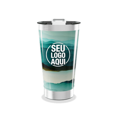 Copo Térmico Estampa Montanhas personalizado