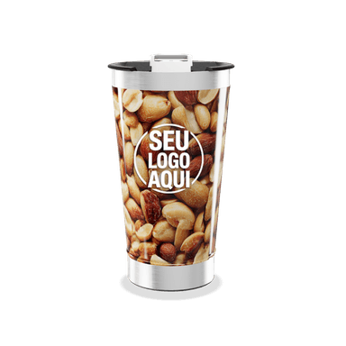 Copo Térmico Estampa De Nozes personalizado
