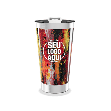 Copo Térmico Estampa Abstrata Colorida personalizado