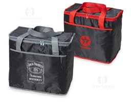 Bolsa térmica 36 litros em couro marrom, ideal para viagens e negócios. Mantenha seus objetos pessoais protegidos e com
