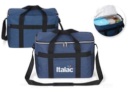 Borsa térmica de 33 litros en nylon negro moderna y elegante. Perfecta para viajes, negocios o ocio. Mantén tus alimentos y