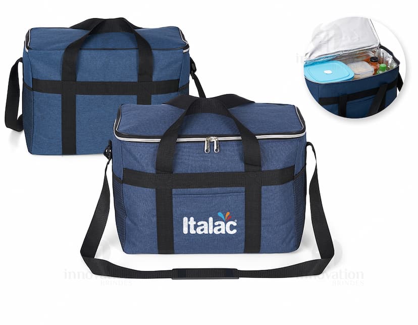 Bolsa térmica de 33 litros: perfeita para viagens, escola ou trabalho. Moderna, elegante e espaçosa, esta bolsa combina estilo e praticidade. Fabricada em nylon resistente, é ideal para armazenar alimentos e bebidas com segurança. Perfeita para manter seus itens frescos durante suas jornadas. Com zíper resistente e alça ajustável para facilitar o transporte. A bolsa térmica é a escolha perfeita para quem busca praticidade e estilo em um único acessório. Garanta já a sua!